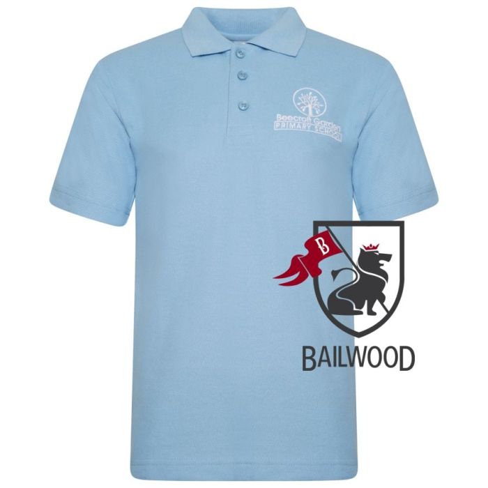 Beecroft Primary School Sky Blue Polo With Logo