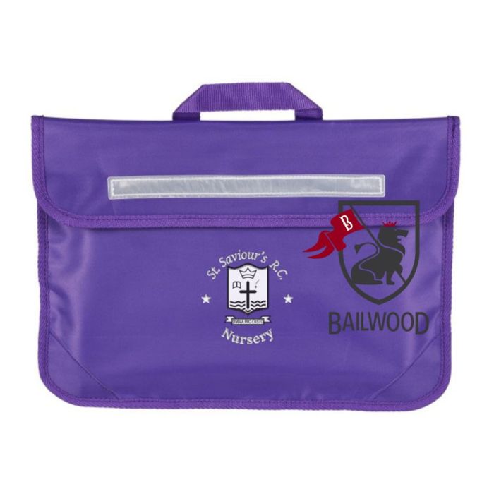 St Saviours Nursery Purple BookBag