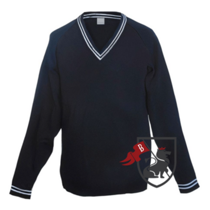  Prendergast School V-Neck Jumper With Logo