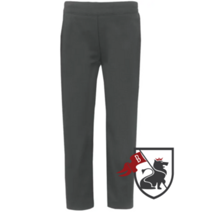 Junior Girls Slim Fit Trousers (Grey)