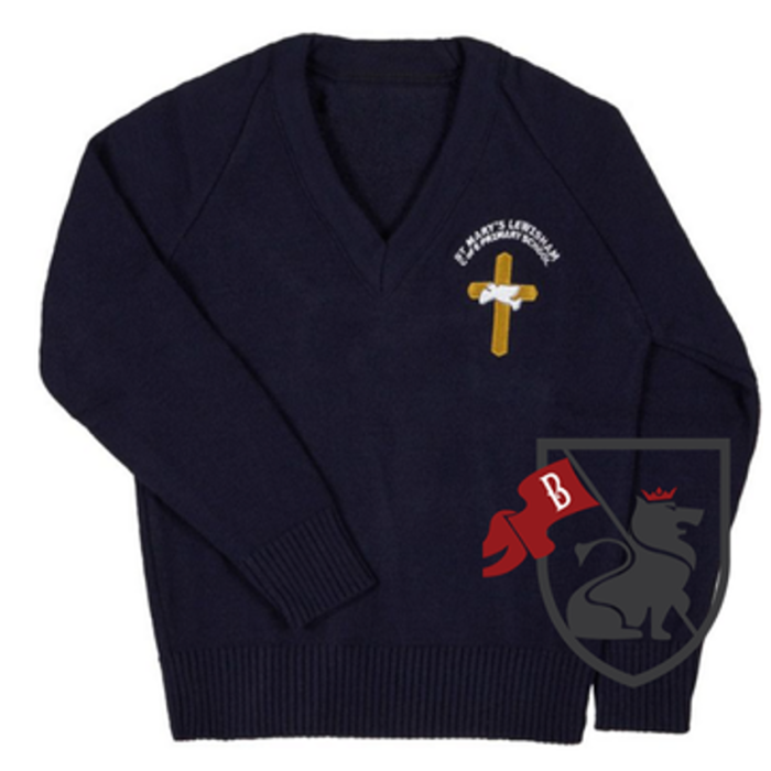 St. Mary's  Primary School V -Neck Jumper With Logo