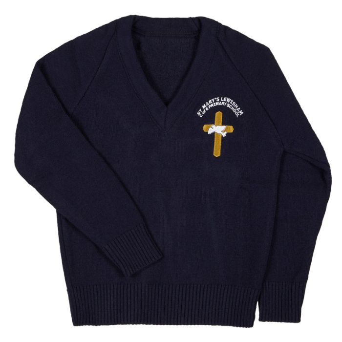 St. Mary's  Primary School V -Neck Jumper With Logo