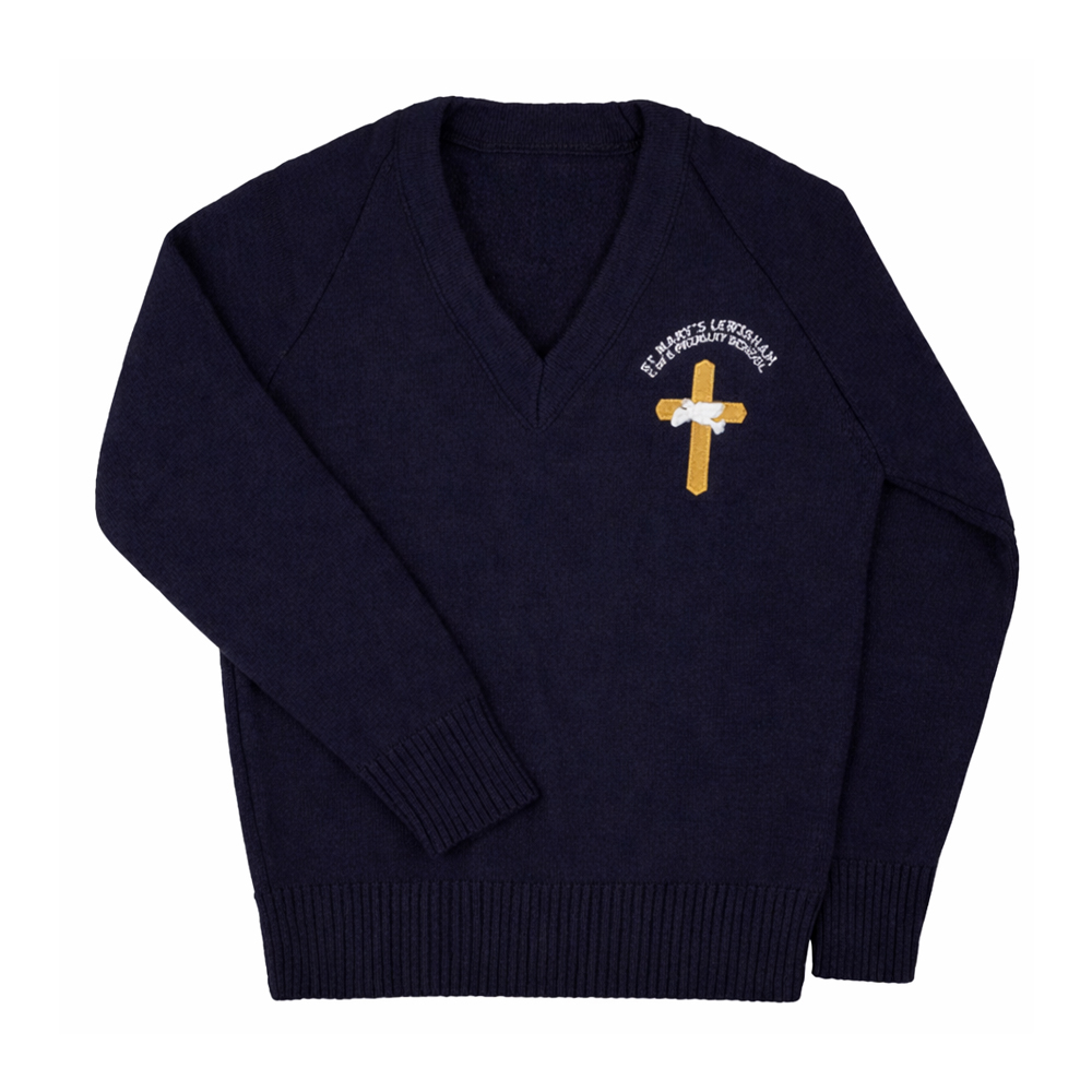 St. Mary's  Primary School V -Neck Jumper With Logo