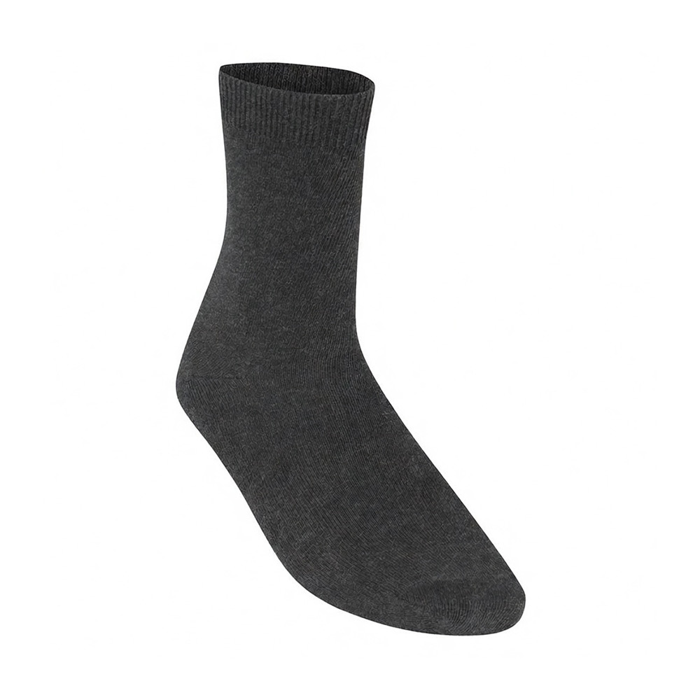 Every Day Cotton Socks - Three in a Pack (Grey)