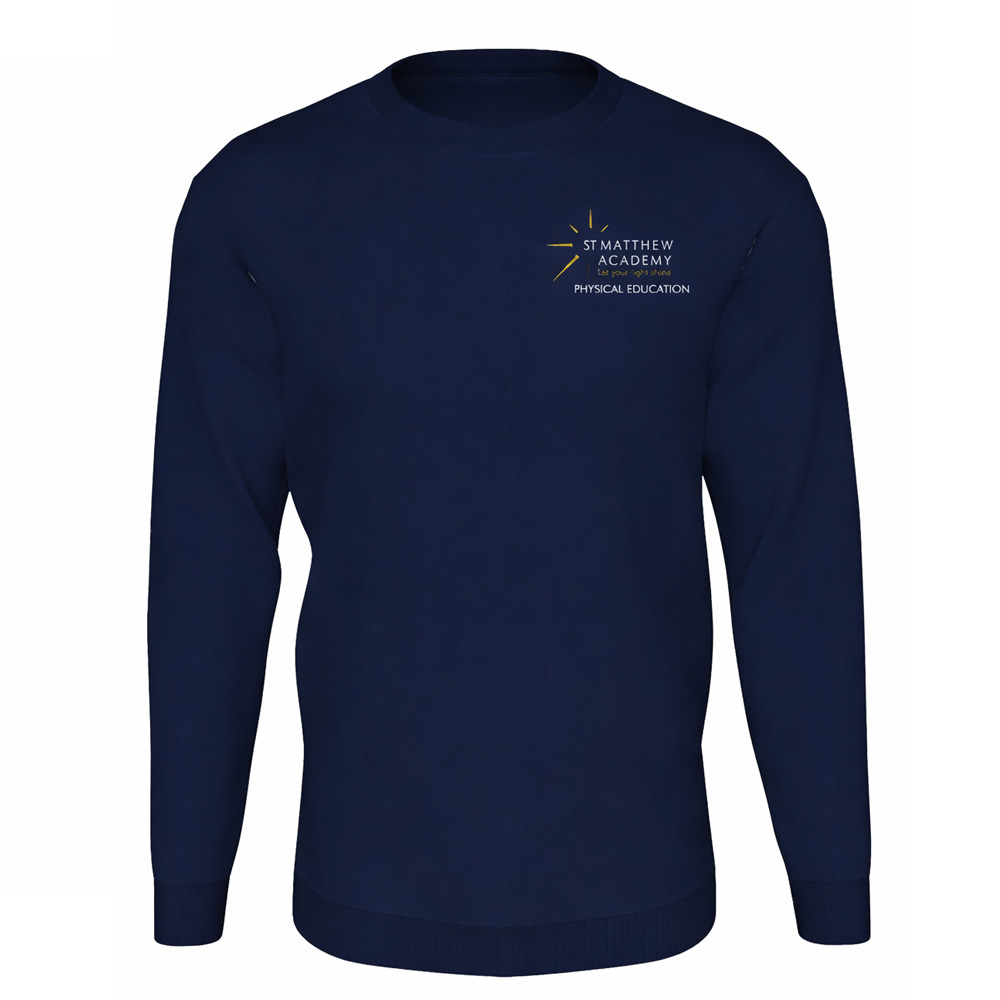 St Matthews Secondary Phase  PE Sweatshirt with Logo