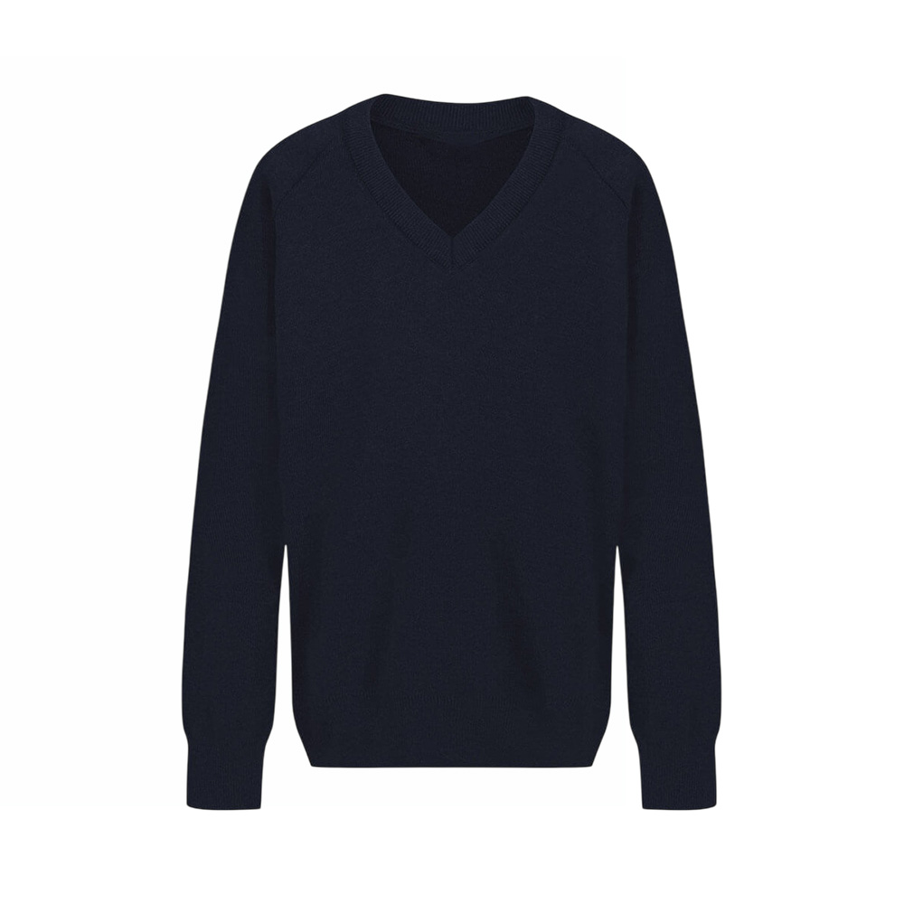 V-Neck Pullover (Navy) 50/50